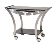 Table de service en inox brossé