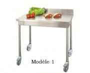 Table démontable en inox