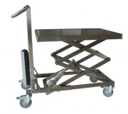 Table élévatrice électrique inox - Charge 100 kg - hauteur de 300 à 1000 mm