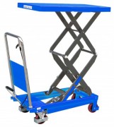 Table élévatrice hydraulique mobile à double ciseaux - Capacité de 150 ou 350 kg