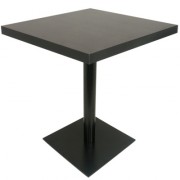 Table en bois avec Piètement central rond