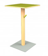 Table haute restaurant en bois