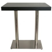 Table haute rectangulaire bois plaqué
