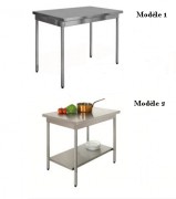 Table inox sur mesure