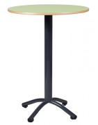 Table mange debout ronde piètement central ZANA - H. 110 cm - Diam. 80 cm - Plateau stratifié