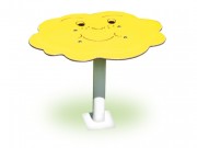 Table jardin d'enfant en acier - Forme nuage - Ht. 600 mm