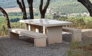 Table pique nique en béton - Longueur 2 m