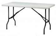 Table plastique pliante rectangulaire - L.1530 mm à 2440 mm - PEHD
