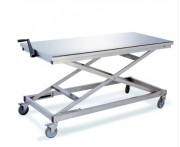 Table pliante inox à hauteur réglable