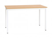 Table de réunion polyvalente - rectangulaire - plateau mélaminé - 120 x 60 cm à 160 x 80 cm - Piètement 30 x 30 mm