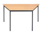 Table polyvalente collectivité - Trapézoïdale - L. 1200 ou 1400 mm - Plateau en mélaminé