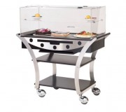Buffet réfrigéré eutectique à roulettes - Dim. L 1130 x l 525 x H 1220 mm