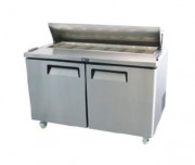 Table réfrigérée positive à 2 portes - Capacité 515 L - Dim. L 1530 x P 763 x H 110 mm