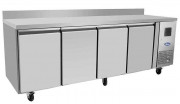 Table réfrigérée à 4 portes avec dosseret - Capacité 560 L - Dim. L 2230 x P 700 x H 840 mm