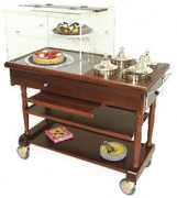 Buffet réfrigéré sur roulettes - 4 sorbetières eutectiques - Dim. L 1200 x l 525 x H 1200 mm