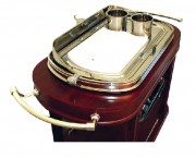 Table roulante pour service hôtelier - 2 plateaux - Dim. L1200 x l560 x H1120 mm