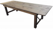 Table rustique pliante en bois