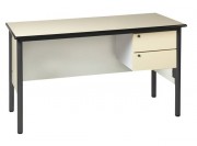 Bureau de professeur - 2 tiroirs - 130 x 65 cm - Plateau mélaminé ou stratifié