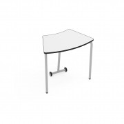Table scolaire modulable pliante - Taille 5 ou 6 - Panneau mélamine blanche