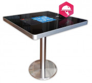 "Table tactile pour restaurant - Ecran 22"" - Plateau 60x60 cm - H. 75 cm"