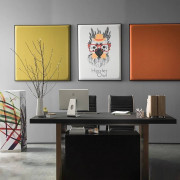 Tableau acoustique décoratif personnalisé - Impression par sublimation ou relief - Épaisseur 40 mm - Coefficient d’absorption : αw = 1 (classe A) 