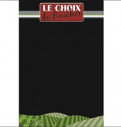 Ardoise menu pour boucherie - Dim. 50x70 cm