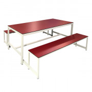 Table et banc pour cantine - Longueur : 1200 ou 1600 mm