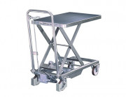 Table élévatrice hydraulique mobile en inox - 100/200 kg