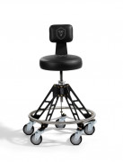 Tabouret atelier réglable avec dossier