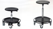 Tabouret d'atelier roulant