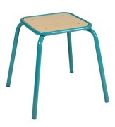 Tabouret scolaire carré - Assise 30 x 30 cm - Ht. 45 cm