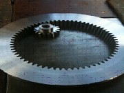 Taillage d'engrenage pour dentures intérieures