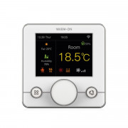 Thermostat Wi-Fi blanc avec écran LCD