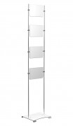 Totem de communication en aluminium - Format A4 ou A3 - Ht. 1,8 m