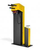 Borne de réparation pour vélo avec pompe de gonflage universelle