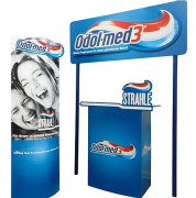 Totem publicitaire pour stand