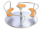 Tourniquet en acier inoxydable et assise en bois