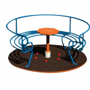 Tourniquet pour aire de jeux en acier galva - : 3 à 8 ans - Hauteur de chute : 100 cm