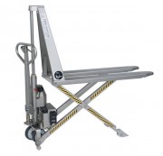 Transpalette haute levée électrique en inox - Charge 1000 kg
