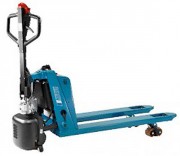 Transpalette semi électrique à batterie rechargeable - Charge 1500 kg - Hauteur de levage 200 mm - Fourches 800 mm