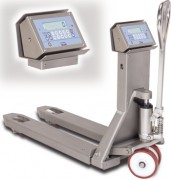 Transpalette manuel peseur en inox - Charge 2000 kg
