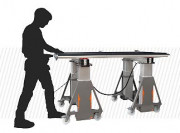 Tréteau électrique industriel - Charge max. : 300 kg - Hauteur : jusqu'à 500 mm