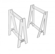 Tréteaux plexi cristal