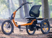 "Tricycle électrique adulte - Roue avant 20"" - Ht. d'assise 63 à 68 cm"