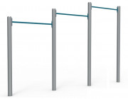 Triple barres fixes de tractions - Hauteur : 1800 mm à 2400 mm - Largeur : 3.7 m - Acier galvanisé plastifié - Utilisation : suspendue - Hauteur de chute libre : ? 1,5 m