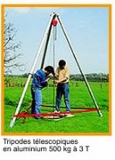 Tripode télescopique avec treuil CT4
