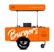 Triporteur à grillades et à burgers