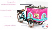Location triporteur électrique pour vente ambulante de crêpes