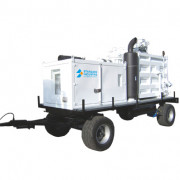 Unité d'aspiration mobile sur remorque - Performance 30 tonnes/h - Débit 5500 m3/h