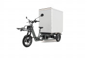 Vélo cargo utilitaire électrique - Charge jusqu'à 150 kg - Volume 500 L ou 1500 L